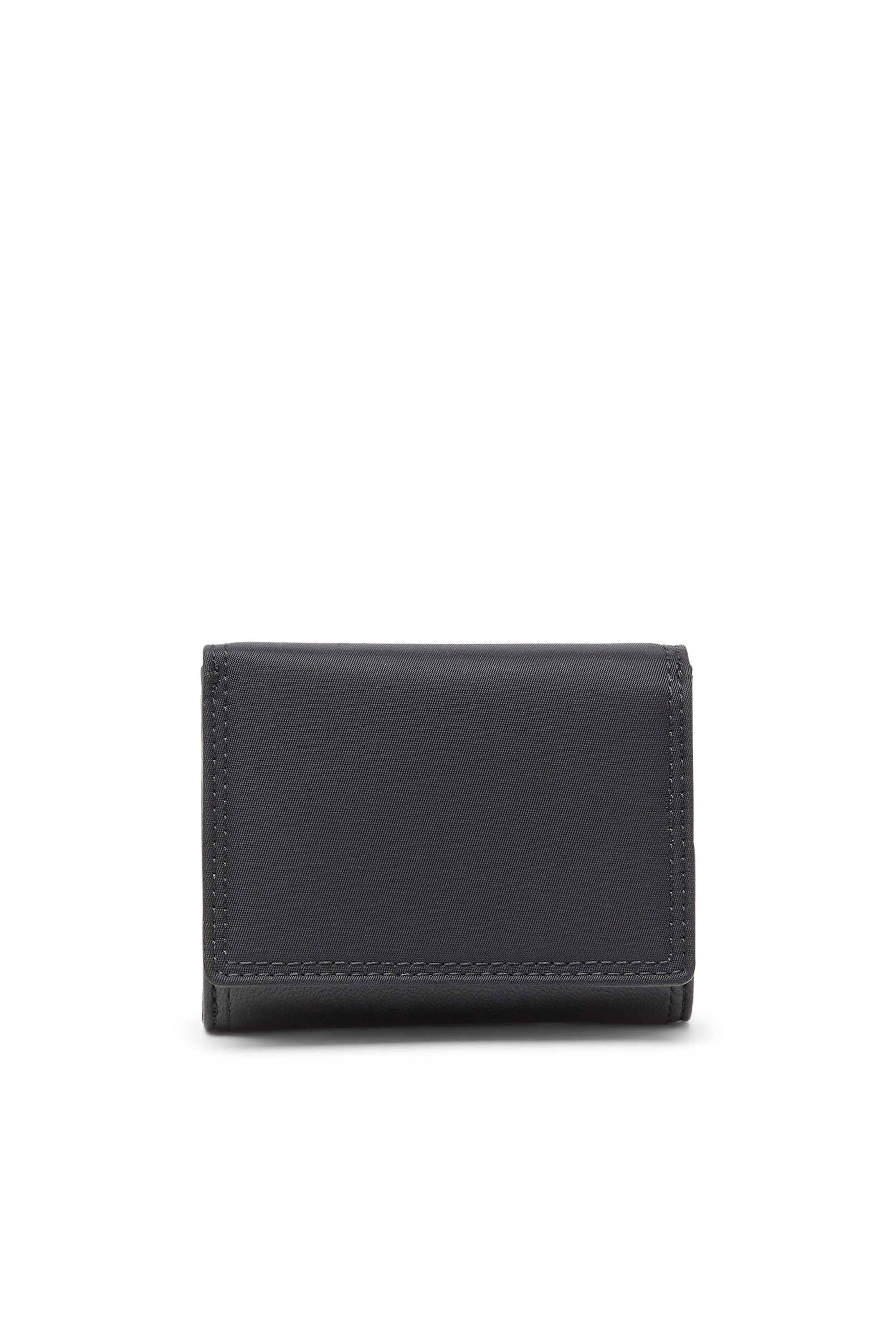 三つ折り財布 黒 biscotto tri fold coin 3d ｜ディーゼル公式