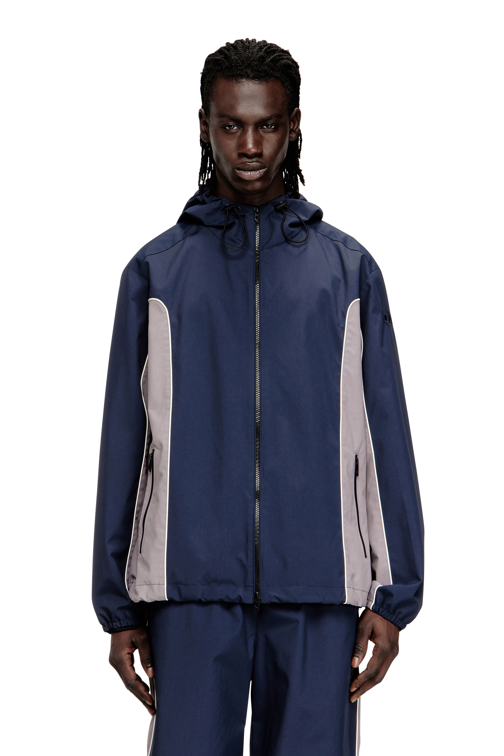 J-HIVES-WRD フード付きジャケット｜ブラック｜メンズ｜DIESEL