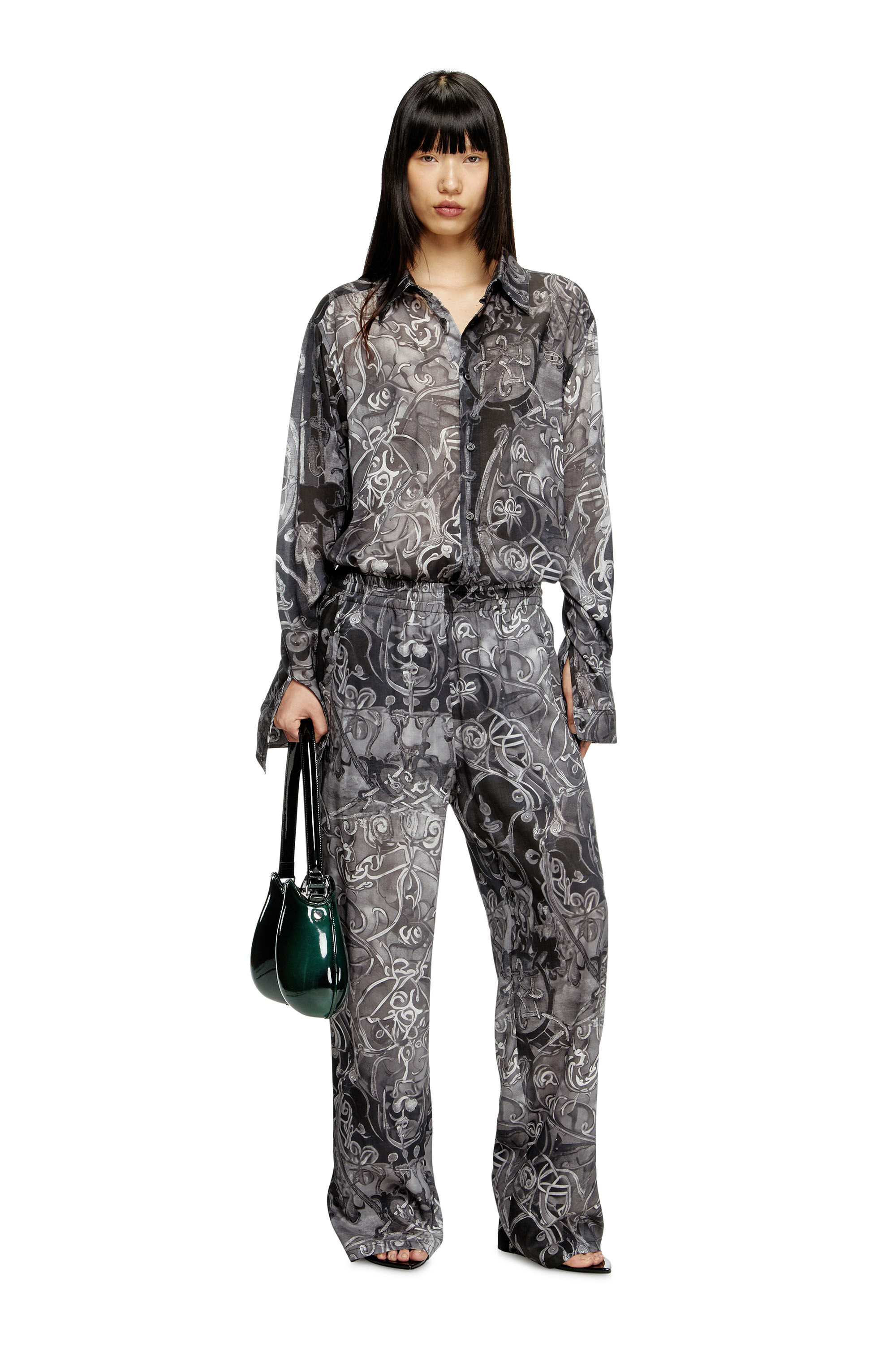 P-THECK-A-AJFW パンツ｜ブラック｜ウィメンズ｜DIESEL