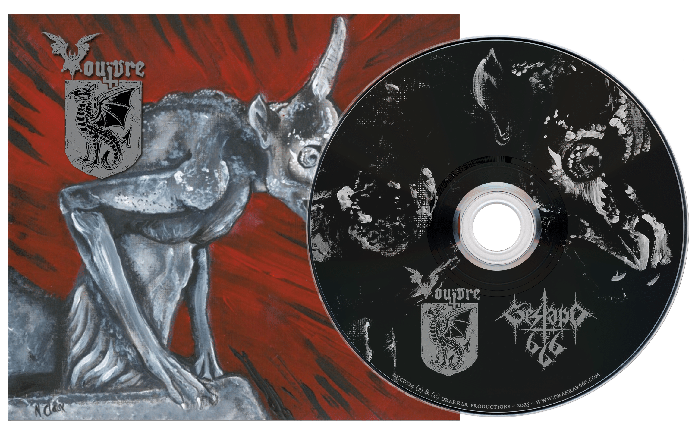 VOUIVRE / GESTAPO 666 - split - DIGICD - Drakkar 666