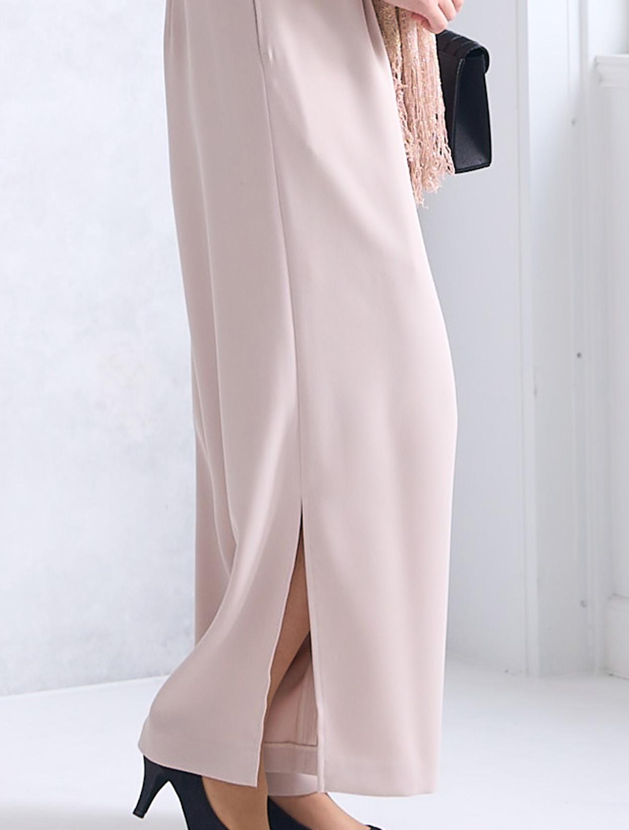 M】ワイドパンツドレス（ベージュ）DPSET0597のレンタルページ｜結婚式