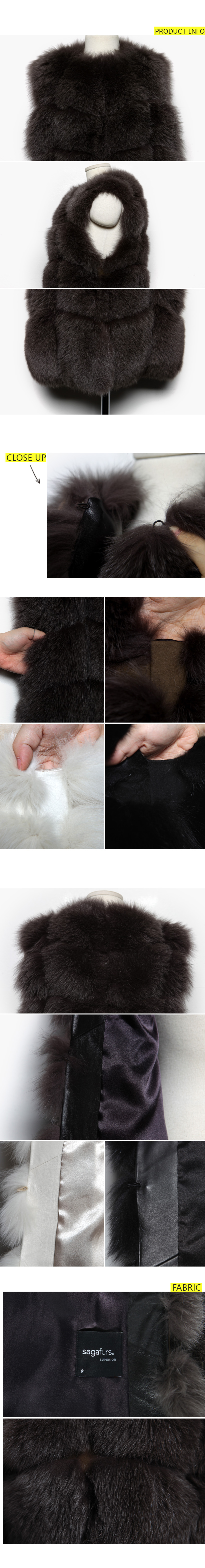 sagafurs リアルフォックスファーベスト・全3色 | レディース