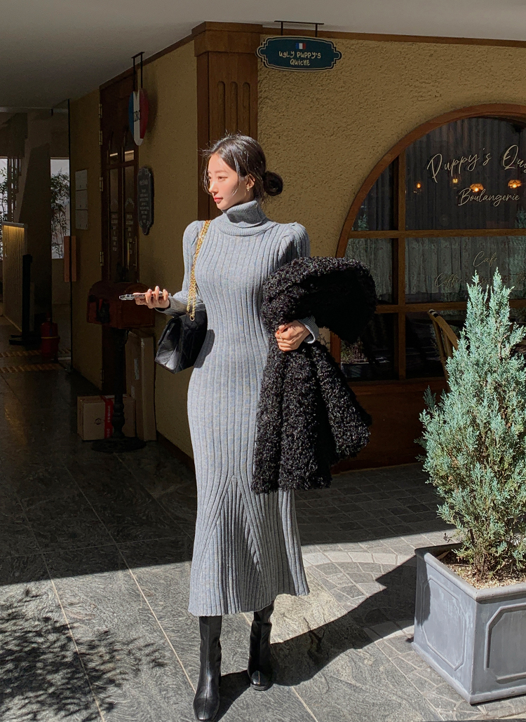 マーメイドタートルニットワンピース | レディースファッション通販