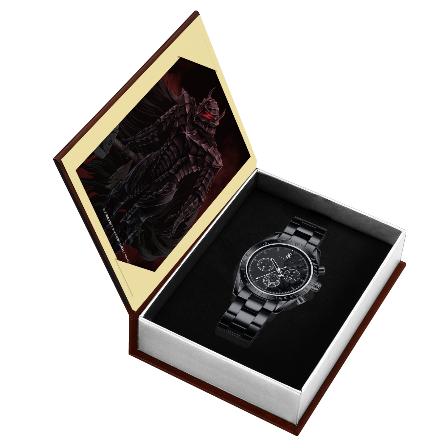 アニメ「ベルセルク」天然ダイヤ クロノグラフ腕時計 – 株式会社 東栄