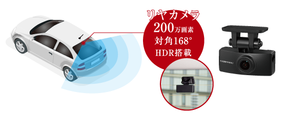 ドライブレコーダー HDR360GW | COMTEC 株式会社コムテック