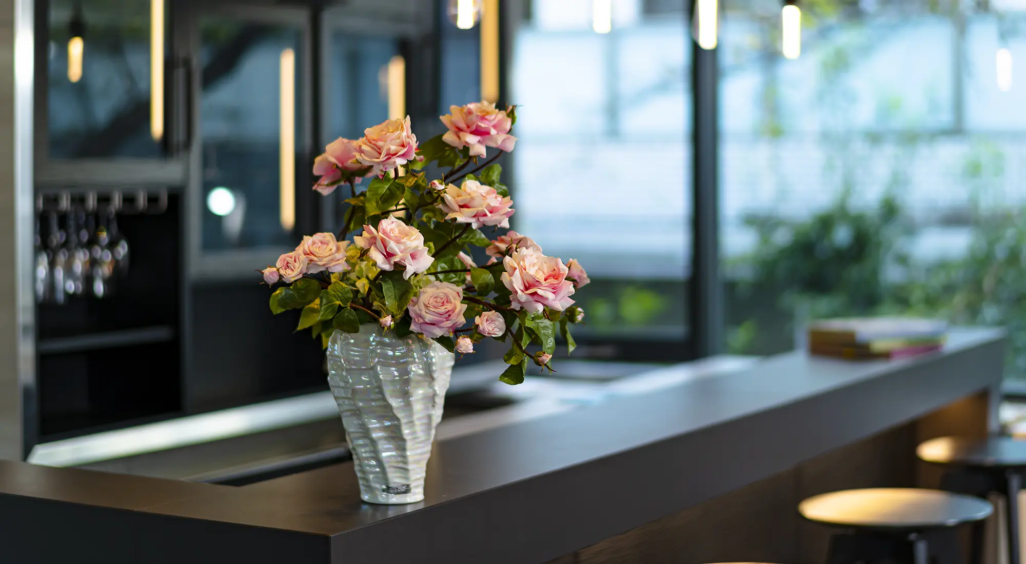 エミリオロバ アーティフィシャルフラワー 蘭 胡蝶蘭 ガラスベース