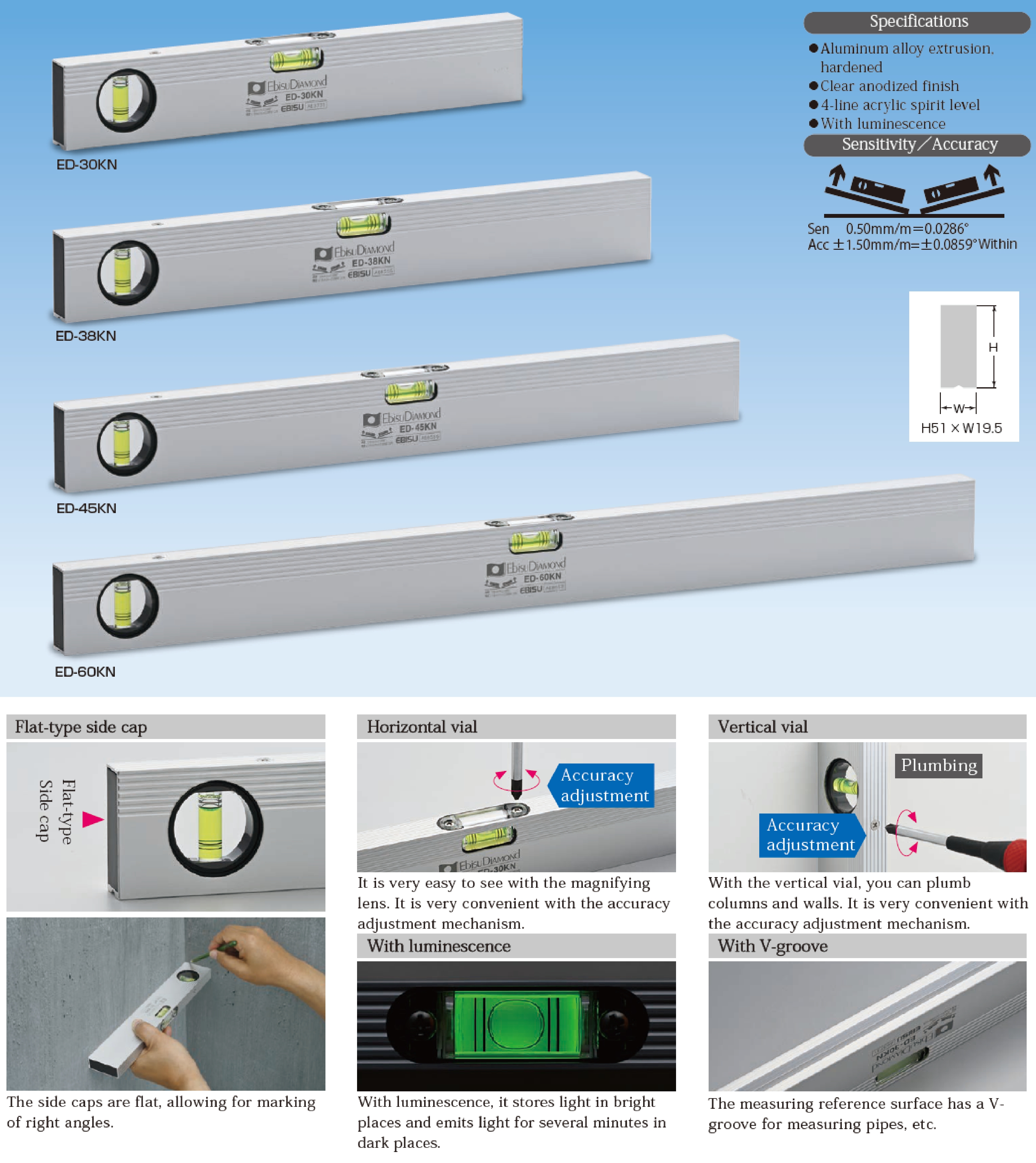 水平器・水準器・レベルのエビス