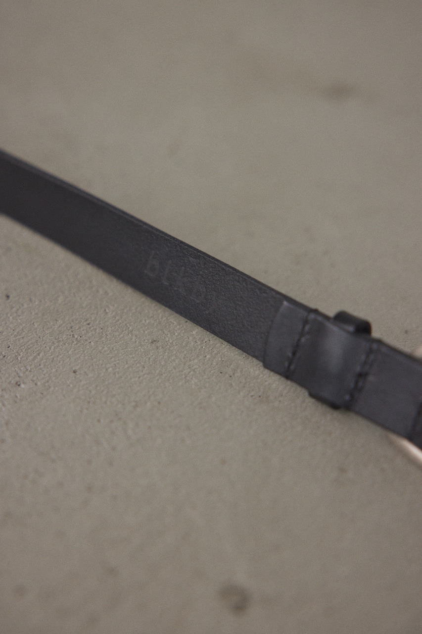 BLACK BY MOUSSY | undulation buckle slim belt (ベルト ) |SHEL'TTER