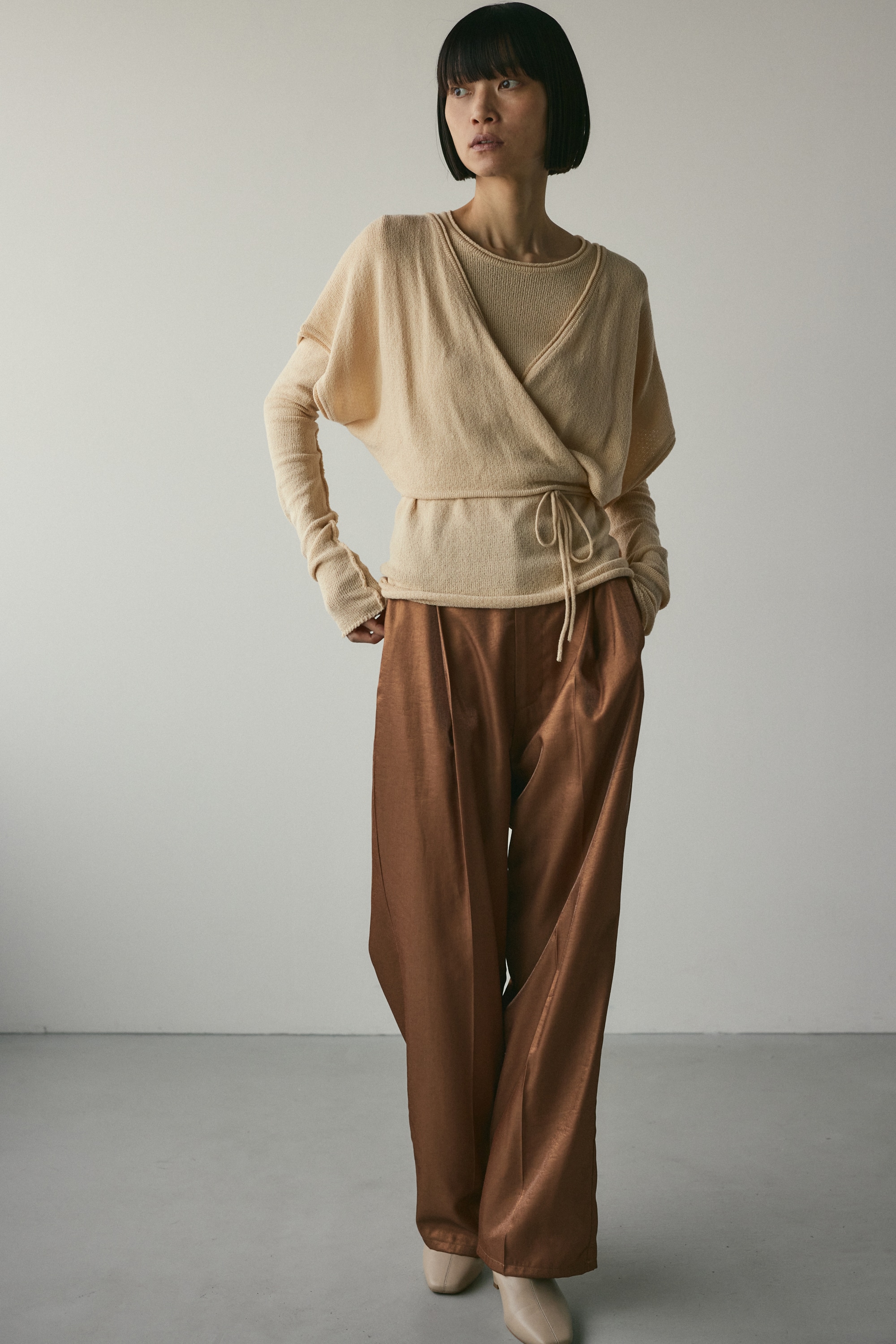 STYLEMIXER | サテンタックパンツ (パンツ ) |SHEL'TTER WEBSTORE