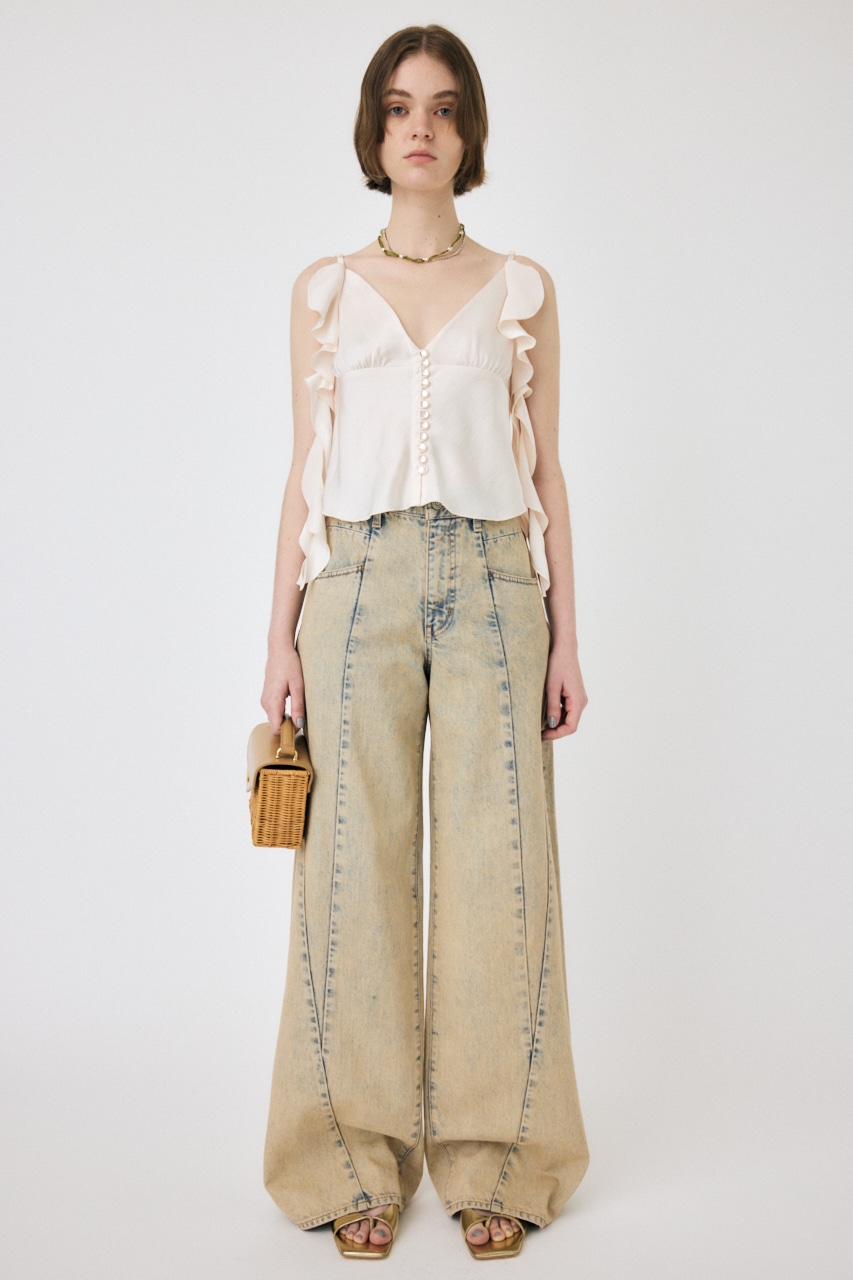 MOUSSY | FRILL STRAP SATIN キャミ (キャミソール ) |SHEL'TTER WEBSTORE