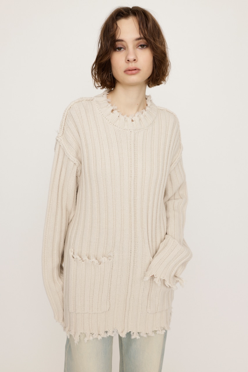 SLY | DAMAGED LG トップス (ニット ) |SHEL'TTER WEBSTORE