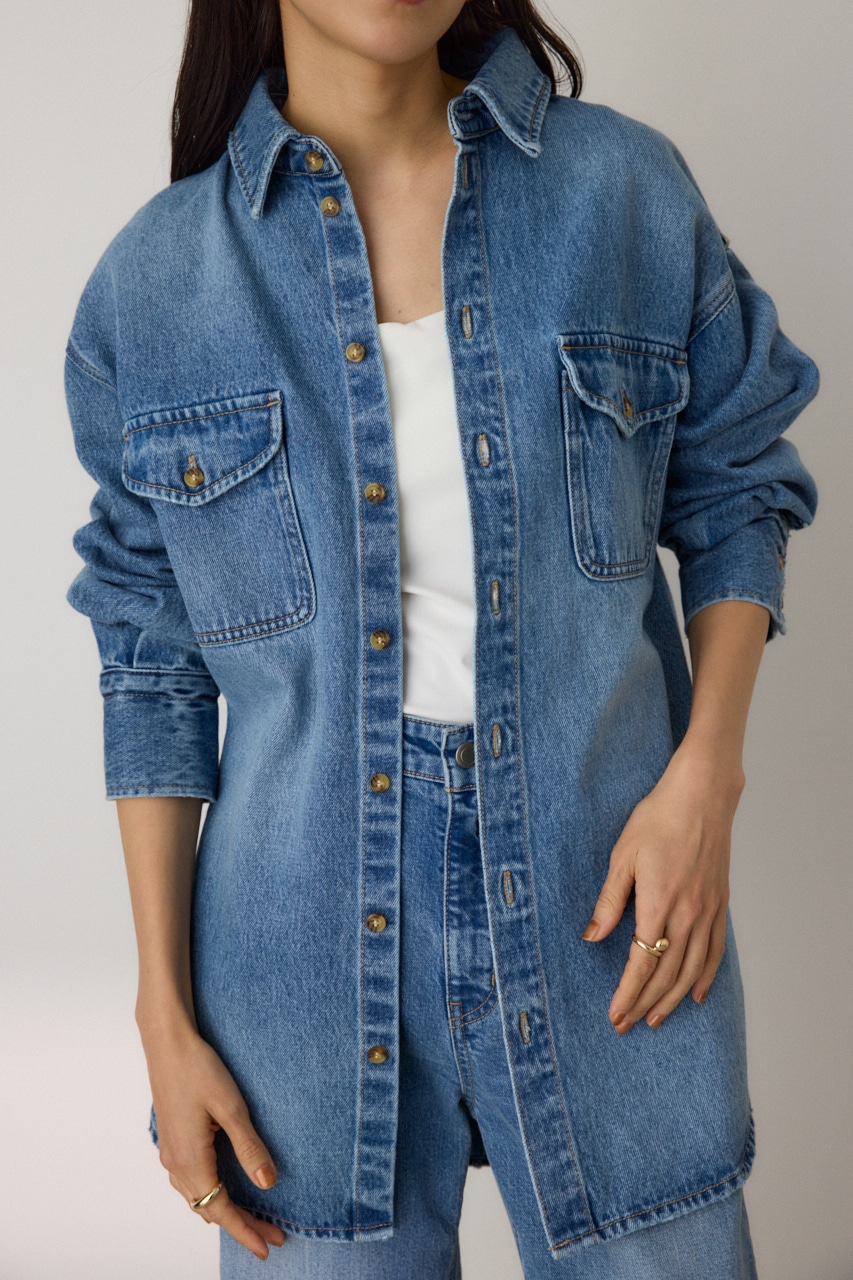 crie conforto | ボーイフレンドデニムシャツ (シャツ・ブラウス