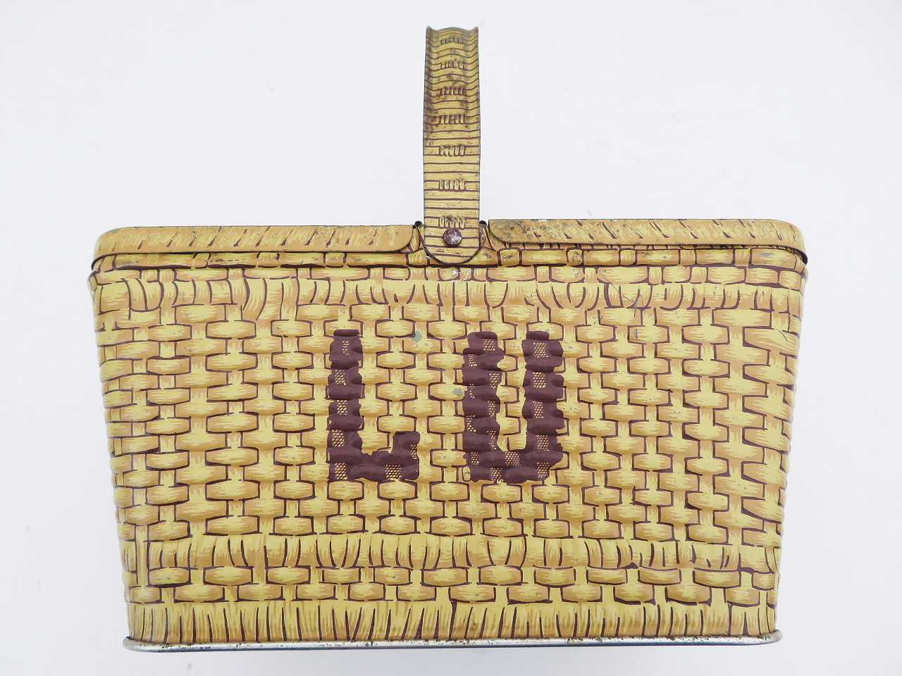 LUバスケット缶 - 薔薇と天使のアンティーク