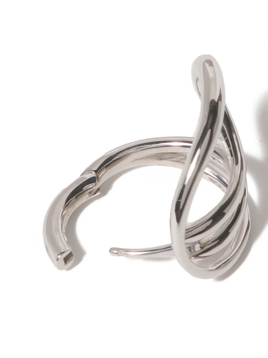 CHARLOTTE CHESNAIS / ラウンドトリップ シルバーピアス｜ESTNATION
