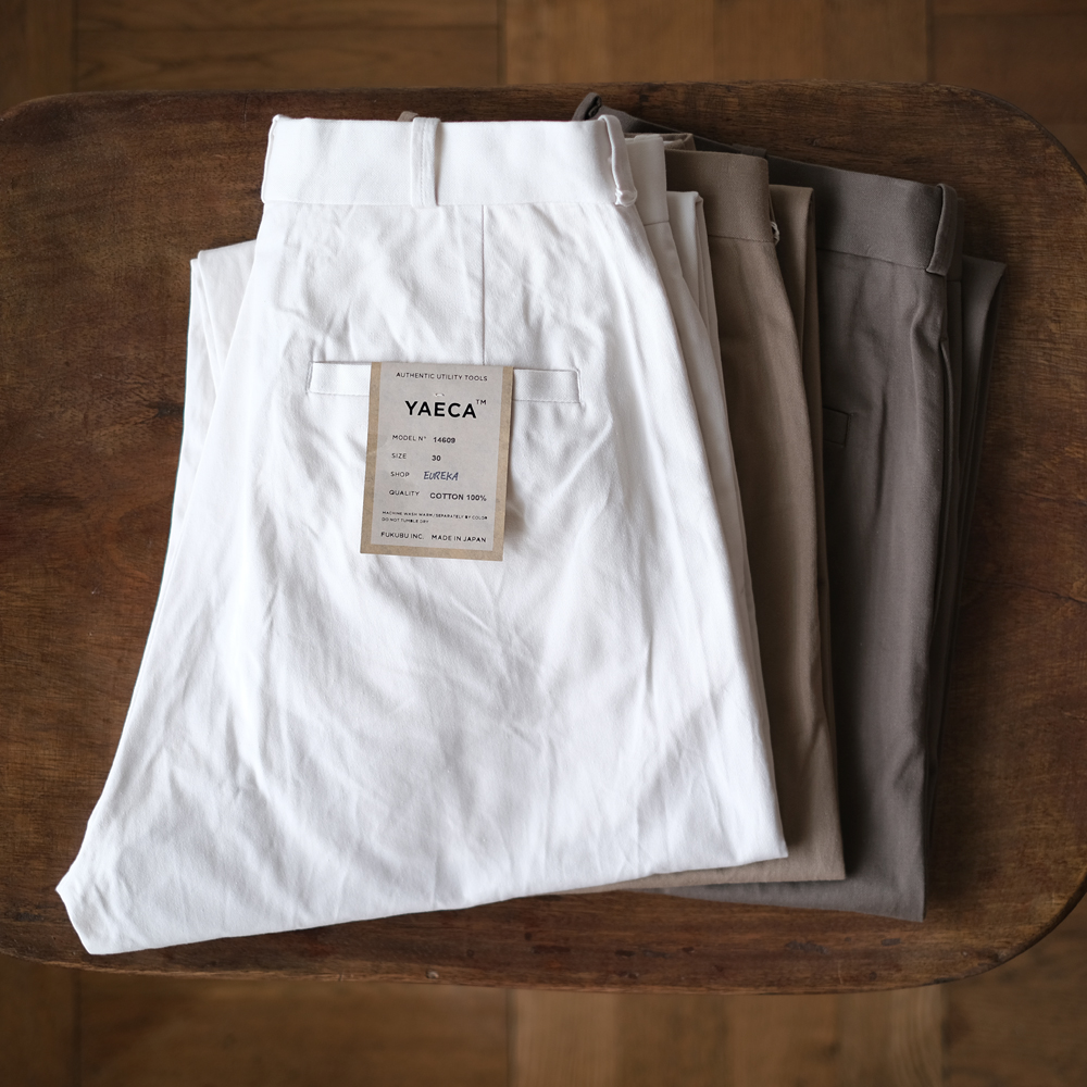 Chino Cloth Pants Wide Tapered | EUREKA FACTORY HEIGHTS