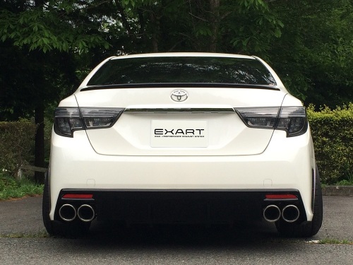 EXART ONEマフラー マークX G'sリアバンパー用 GRX133/GRX130/GRX135