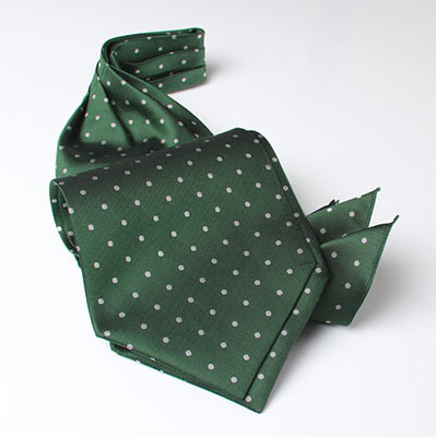結婚式・披露宴に ～ AS-601 国産シルクアスコットタイ ドット柄