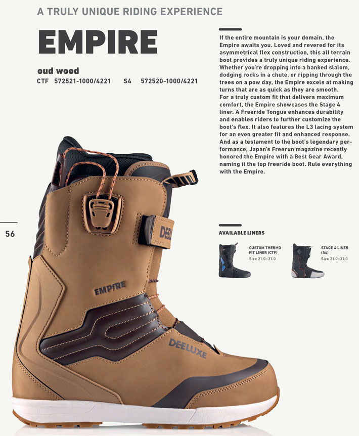 フォローズ別注！25-26 DEELUXE ブーツ EMPIRE ディーラックス