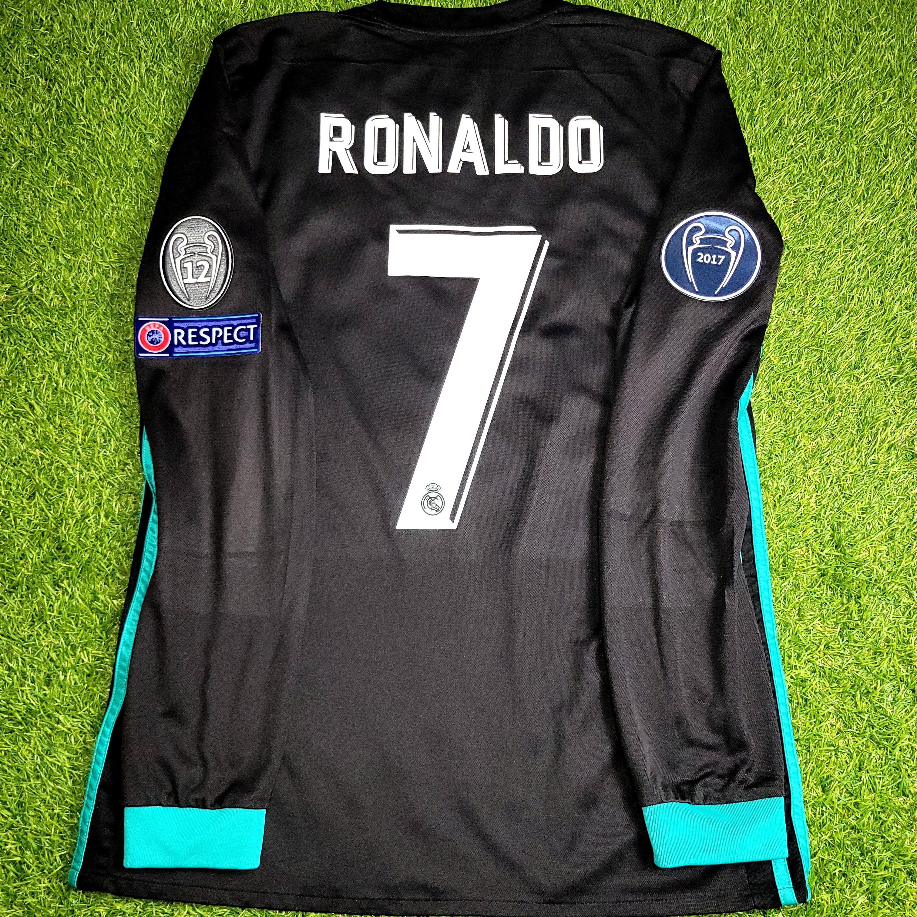 Cristiano Ronaldo Real Madrid 2017 2018 UEFA Long Sleeve Away