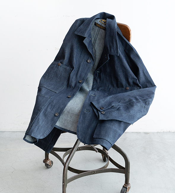 AGE OLD】40s Style Coverall“Deadstock Cone Mills White Oak