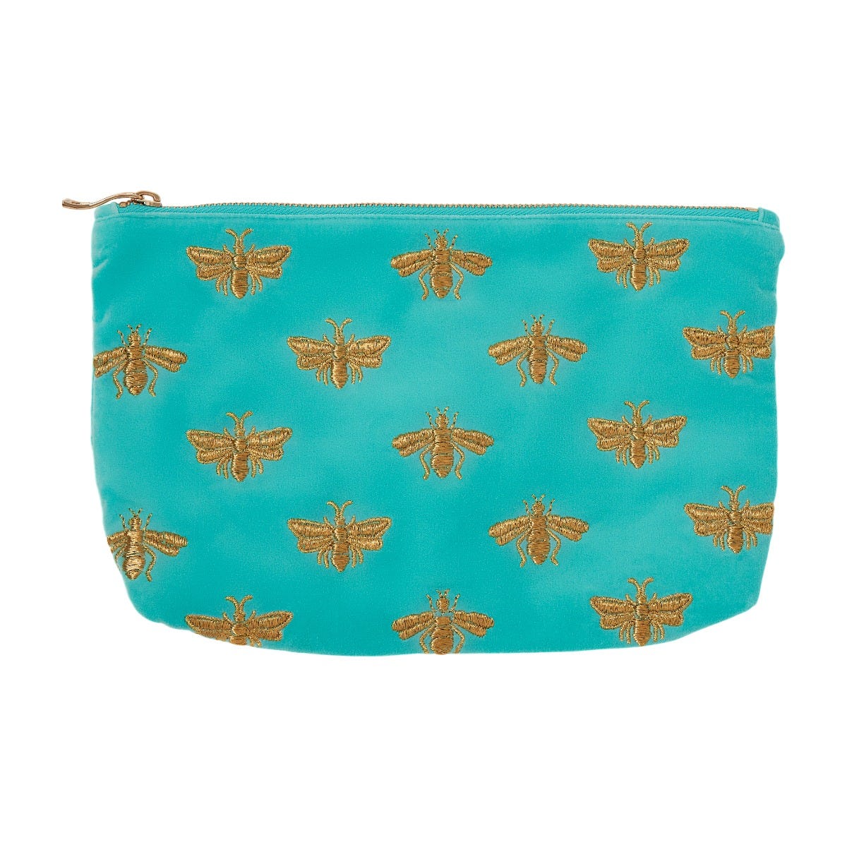 Elizabeth Scarlett Exclusive Honey Bee Every Day Pouch, Blue Turquoise