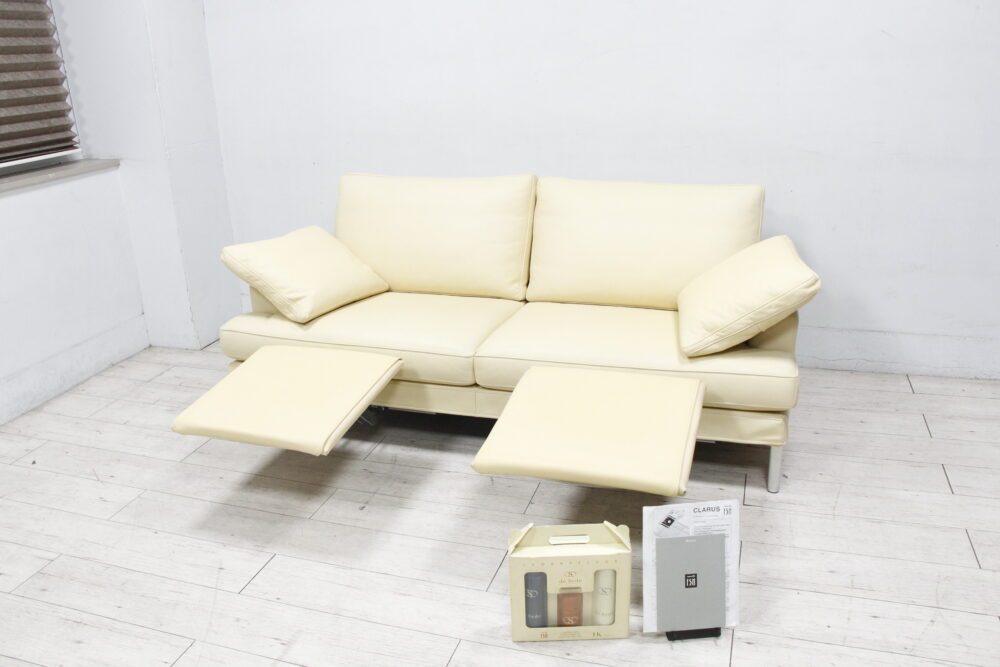 FSM Desede デセデ 2人掛けソファ Clarus クラルス 総革 ヘッドレスト