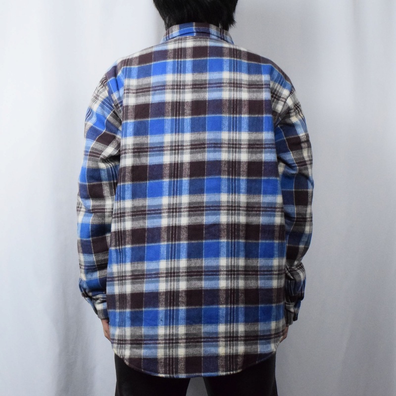 70年代 70s 80年代 80s ファイブブラザー アメリカ製 青 ブルー 長袖