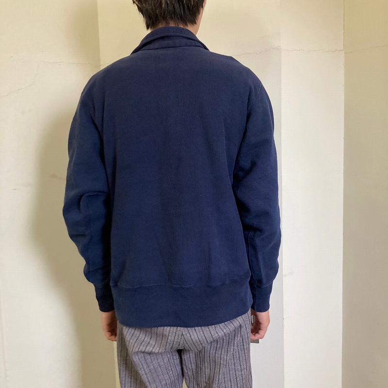 80年代 80s アメリカ製 リバースウィーブ チャンピオン 紺 ネイビー