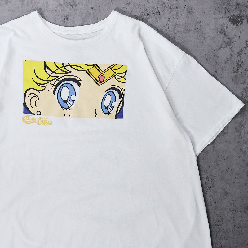 SAILOR MOON 白 ホワイト 日本アニメ コミック アニメTシャツ JAPAN
