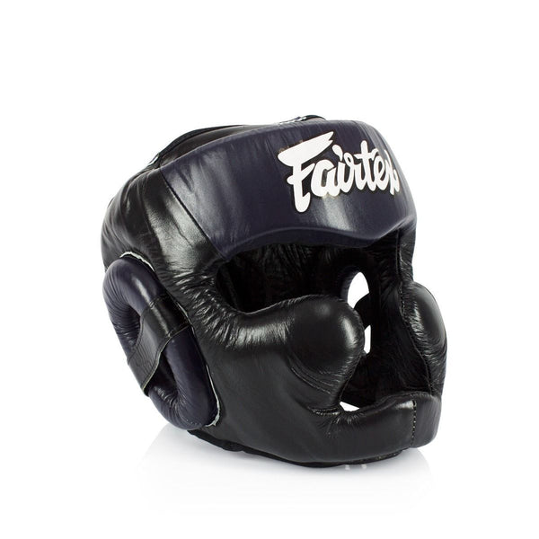 Fairtex HG13 Diagonal Vision Sparring Headguard – Lace-Up Head