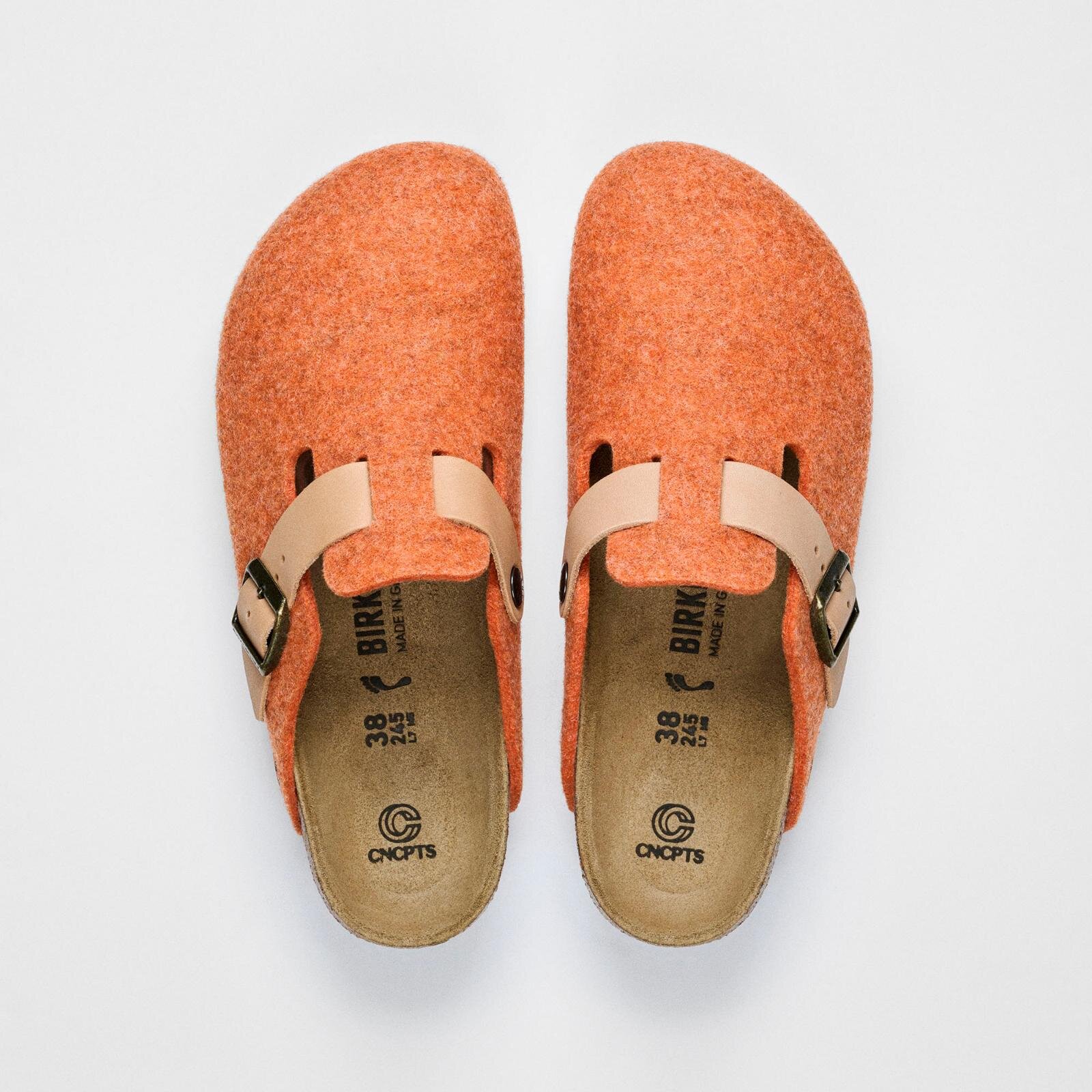 ビルケンシュトックの「ボストン」フェルト仕様シューズを自然着想