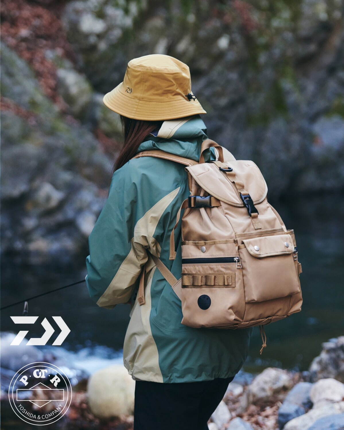 ダイワ×POTR 本格フィッシング＆タウンユース仕様のバッグ、撥水