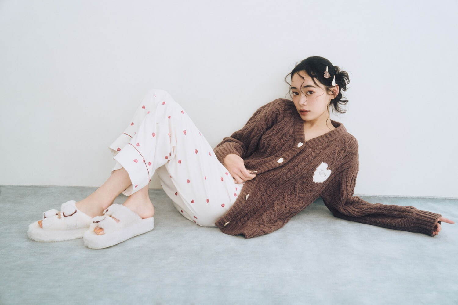 ジェラート ピケ25年バレンタイン、“ベア＆ハート”のふんわりルーム