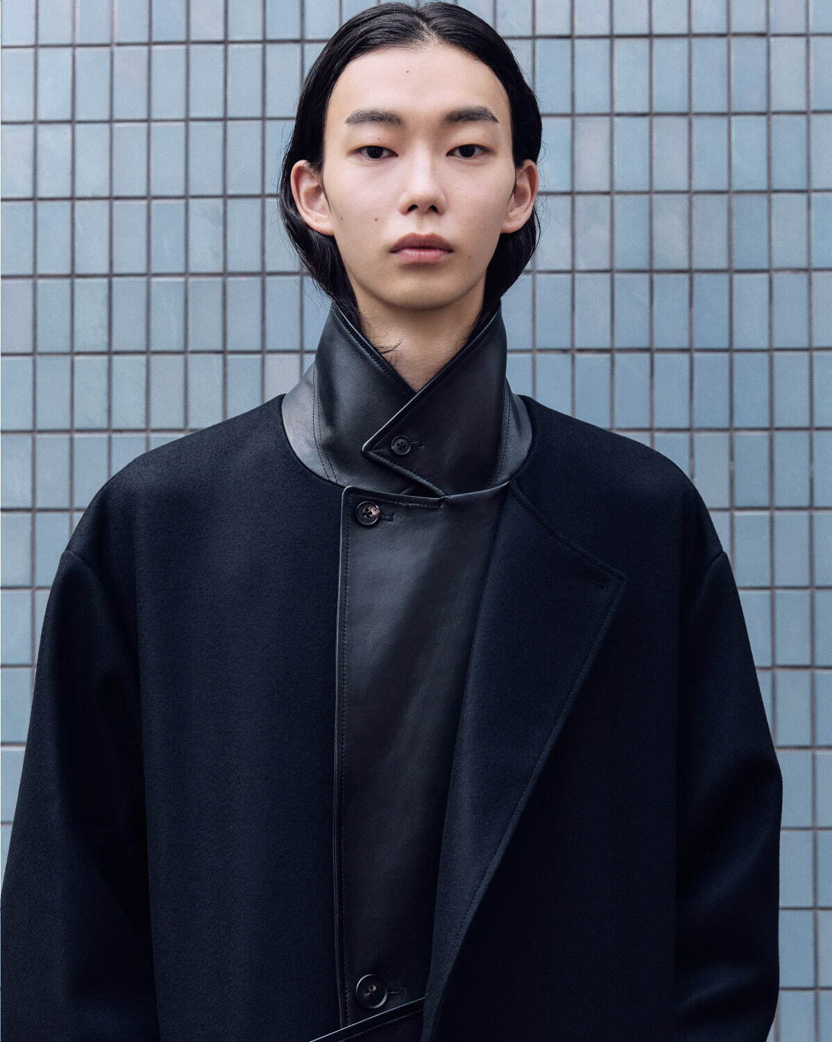 シュタイン“シープレザー×メルトン”の襟を重ねた1LDK限定ダブルラペル