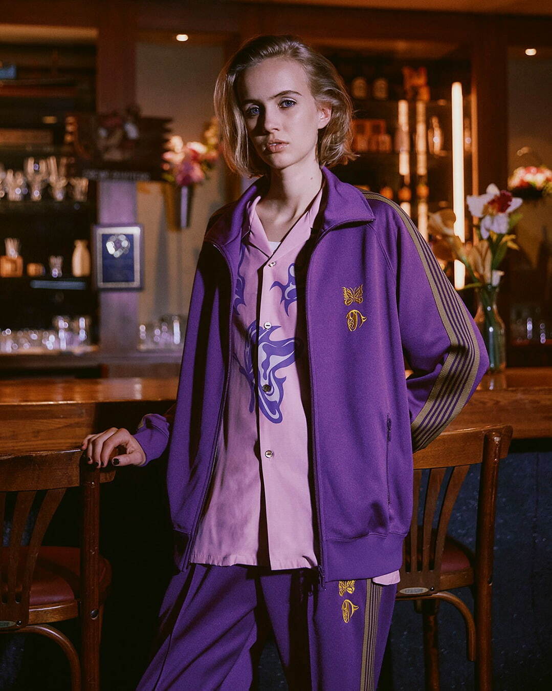 ニードルズ×田中かえ“瞳と蝶”モチーフのシャツやトラックジャケット