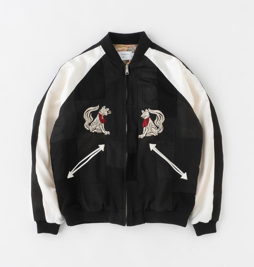 やまとラボ「スカジャンキモノ」京都の“舞妓や鳥居”刺繍した