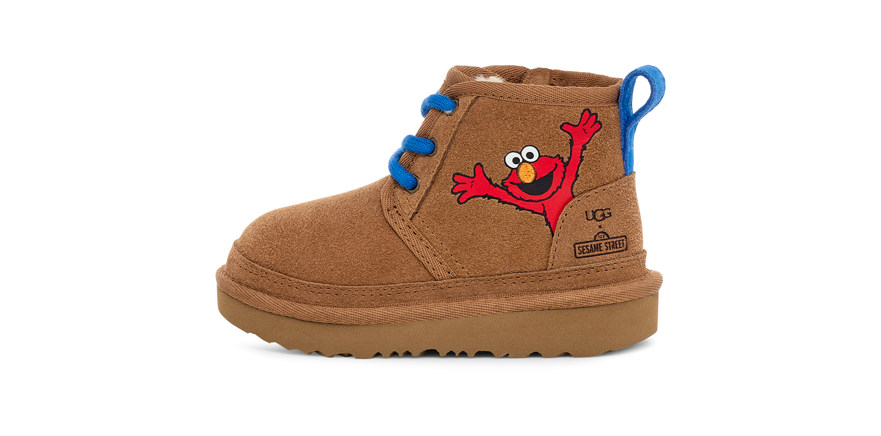 アグがセサミストリートとコラボ、ベビー・キッズ向けのシューズ3型発売