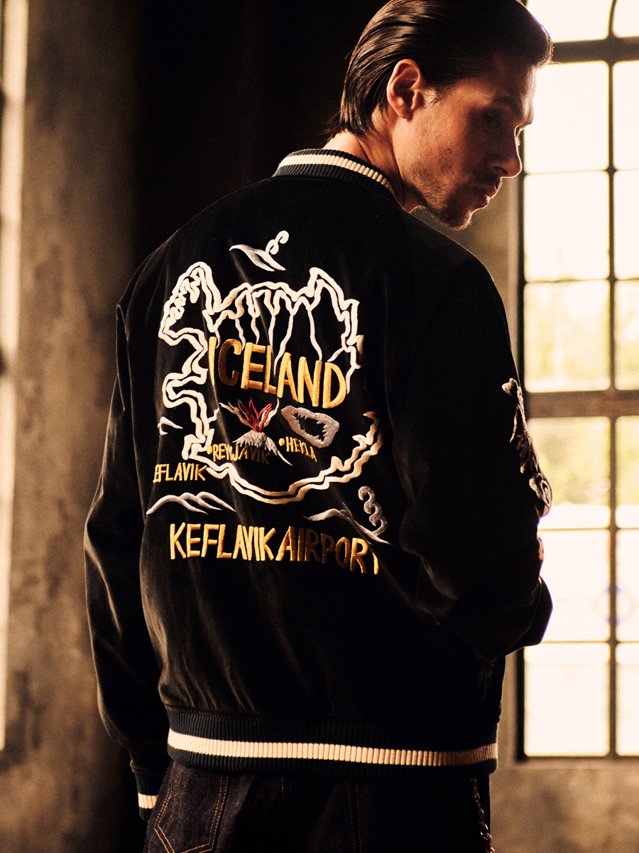 別珍スーベニアジャケット アイスランドマップ FN-OJ-SV005 | THE FLAT