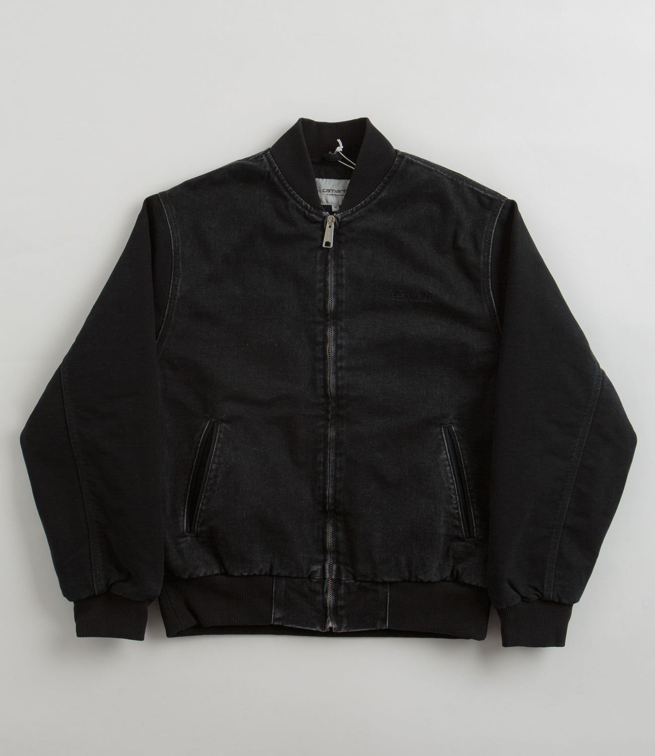 Carhartt Paxon Bomber Jacket - Black / Black | Flatspot