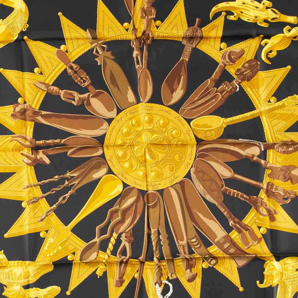 ヴィンテージ・中古】エルメス HERMES カレ90 シルクスカーフ CUILLERS