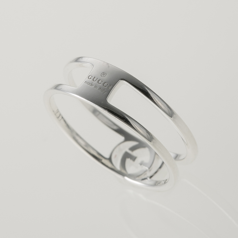 グッチ GUCCI リング インターロッキングGオープンバンドR 298036