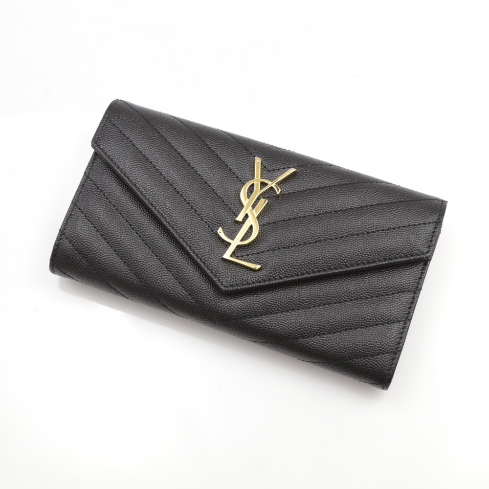 サンローラン SAINT LAURENT モノグラムYSLマテラッセ長財布