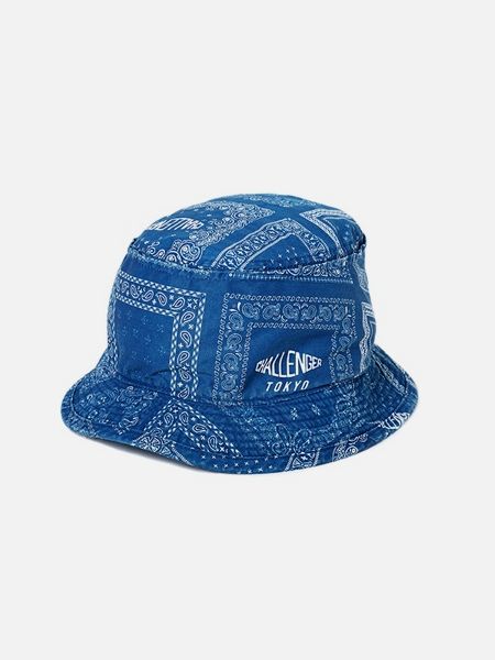 CHALLENGER / BANDANA BUCKET HAT -Navy-