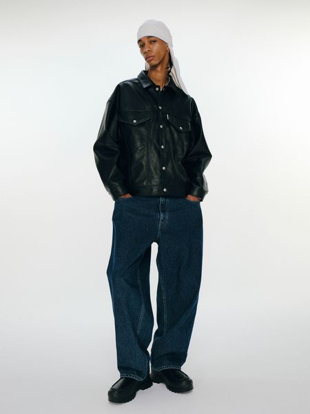 COOTIE PRODUCTIONS / 3rd Type Leather Jacket -Black-