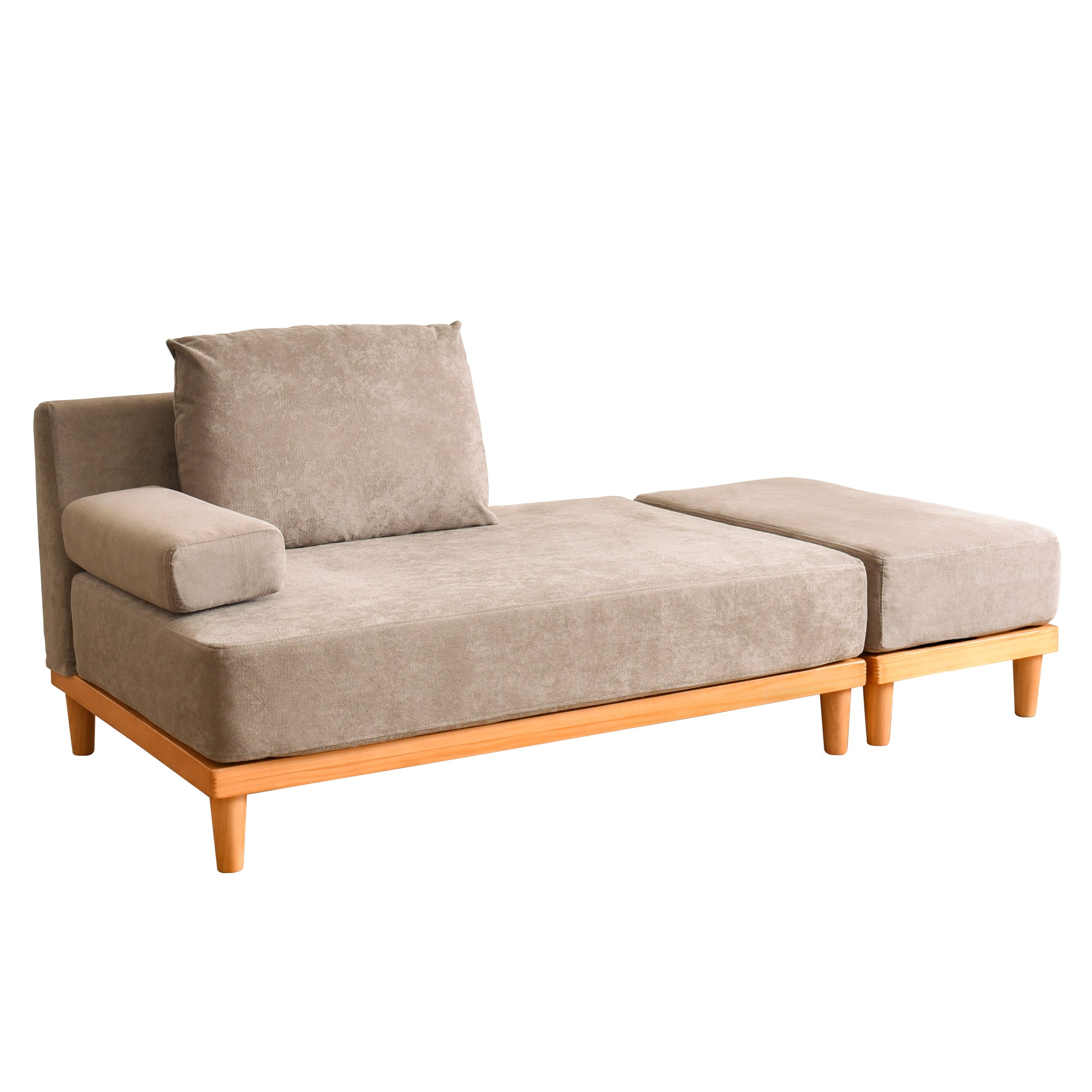 あす着] 幅86cm 1人掛け ソファー ワイドソファー オットマン付き