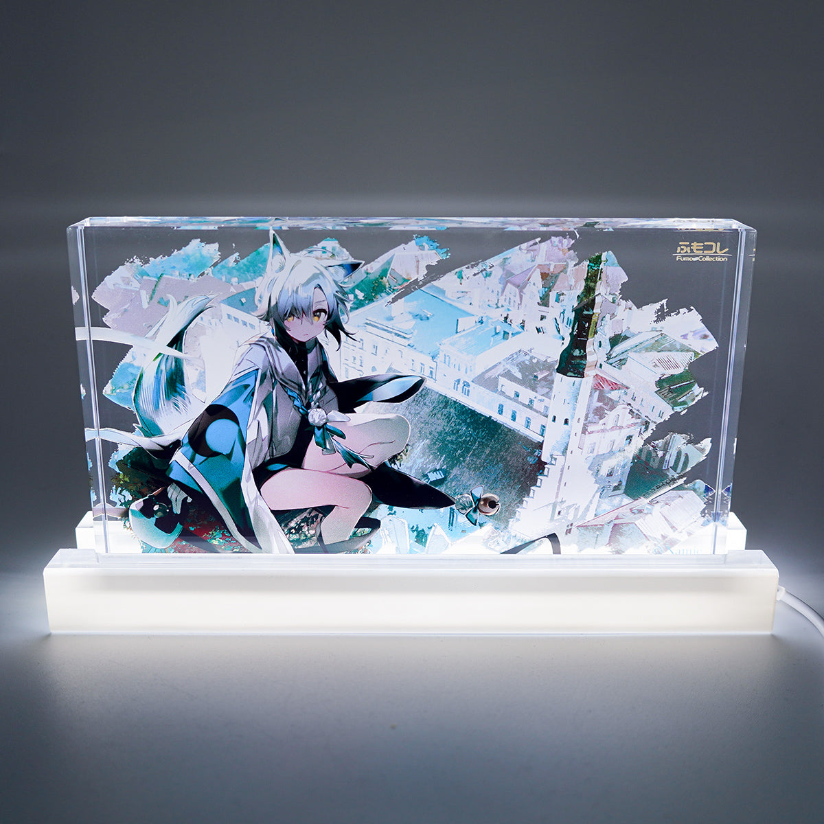 ふもコレ×Namie LEDスタンド付アクリルブロック − yuzuru −｜ふも