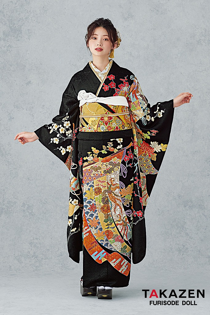 振袖 豪華 金駒 金彩 ふくれ織紋意匠 身丈160cm パールトーン 振袖 豪華 金