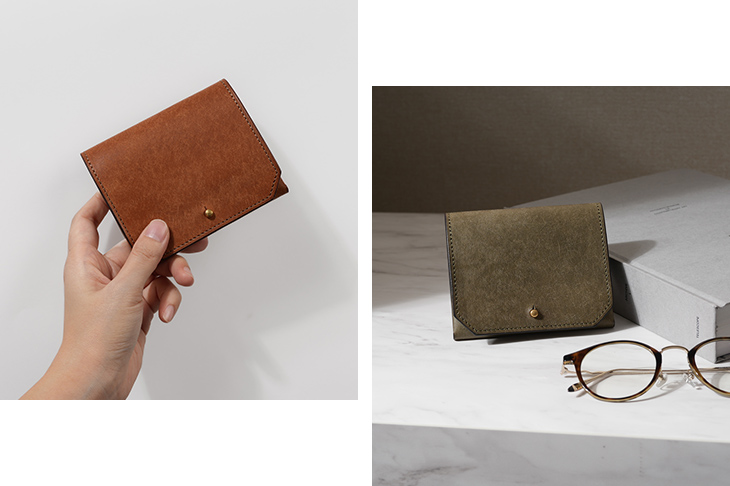 らんぱん お札まっすぐ プエブロ コンパクト財布 lampan | フリー