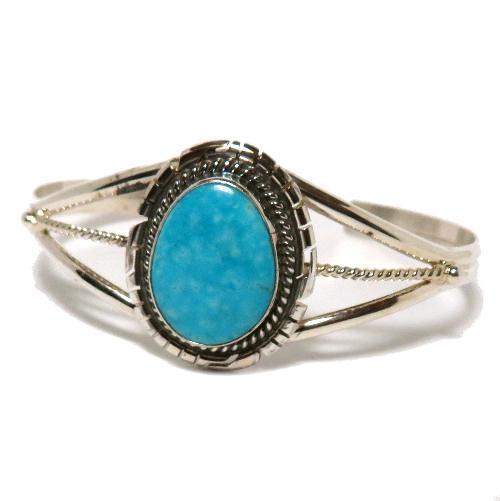 ナバホ族のターコイズバングル ブレスレット ナバホバングル