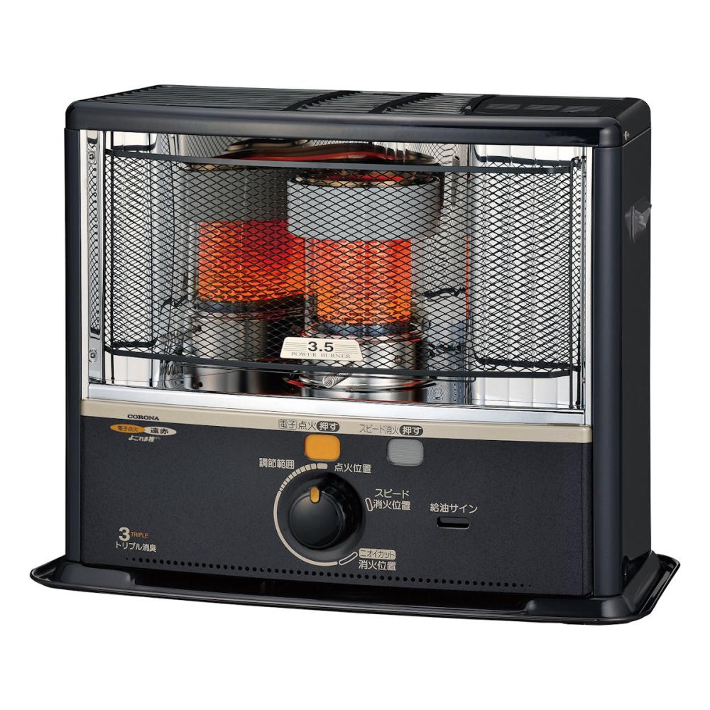コロナ 反射型 石油ストーブ 木造9畳 電子点火式 ダークグレー SX